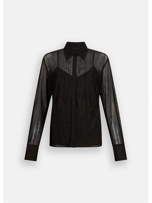 Camicia in tulle con strass LIU JO | CF5056J4966/22222